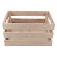 thumbnail image 3 of TEHAUX 1PC Wooden Storage Bins Brown Organizer for Home Use, 3 of 8