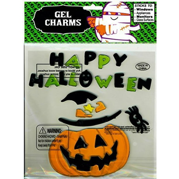 Happy Halloween  Jack O Lantern Gel  Window Clings  Walmart 