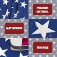 thumbnail image 6 of Fourth of July Tablecloth Memorial Day Patriotic Table Cloth American Flag, Stars Table Cloths for Indoor and Outdoor Kitchen Dining-60 x102 Rectangle, 6 of 6