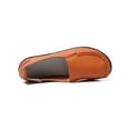 thumbnail image 5 of SIMANLAN Womens Flats Slip On Loafers Round Toe Leather Shoes Women Non-slip Casual Shoe Ladies Lightweight Orange 7, 5 of 6
