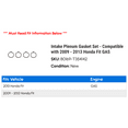 thumbnail image 2 of Intake Plenum Gasket Set - Compatible with 2009 - 2013 Honda Fit GAS 2010 2011 2012, 2 of 2