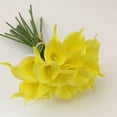 thumbnail image 3 of 10pcs Real Touch Artificial Calla Lily Flowers for Decoration, Outdoor Wedding Bouquets, Lifelike Faux Flowers for Home, Garden, Party, and Event Decor (Yellow), 3 of 5