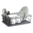thumbnail image 1 of Laura Ashley LA-92546-GREY Speckled Dish Rack Set, Grey, 1 of 1