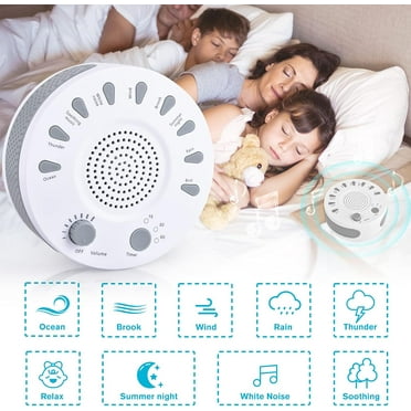 White Noise Machine, Portable Sleep Sound Relaxation Machine for Baby Adult, 9 Soothing Sound, Noise Canceling for Office & Sleeping, Sound Therapy for Home, Travel