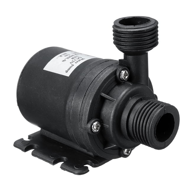 Bomba de agua sumergible con motor sin escobillas, ultra silenciosa, mini DC, 12V, elevación, 5M, 80 Tomshoo Motor