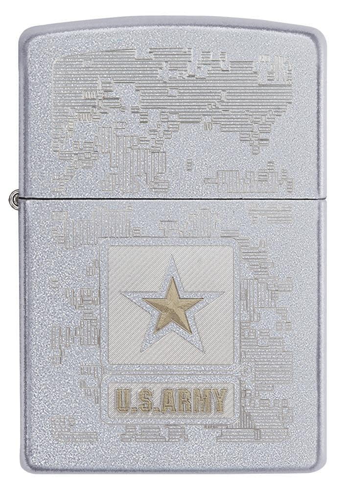 Zippo U.S. Army 1775 Street Chrome Pocket Lighter - Walmart.com