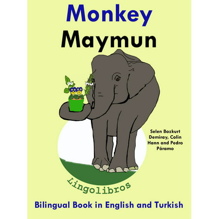 Bilingual Book in English and Turkish: Monkey - Maymun - Learn Turkish Series -