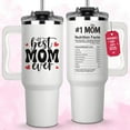 thumbnail image 2 of Best Mom & Grandma Ever 40oz Tumbler Set – Insulated Stainless Steel Travel Cups with Handle & Lid – Thoughtful Mother’s Day Gift for Women – Floral & Heart Design, Keeps Hot/Cold, 2 of 6