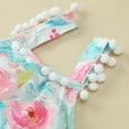 thumbnail image 5 of BJUTIR Toddler Girls Baby Kids Floral Jumpsuit 1 Pieces Tassels Strap Leopard Print Romper Summer Playsuit Outfits Clothes Bodysuit For Baby Girl, 5 of 8