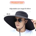 thumbnail image 2 of Sombrero para el sol Sombrero de pescador al aire libre para hombres Sombrero para el sol Sombrero de protección solar de pesca de verano para hombres Protección UV, 2 of 5