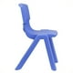 Bowery Hill Chaise d'École Empilable en Plastique 23" en Bleu – image 2 sur 2