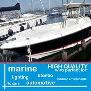 NATIONAL Wire&Cable - 16 Gauge 2 Conductor Marine Wire - 25 Ft - Made in USA - Tinned Copper Duplex Boat Wire