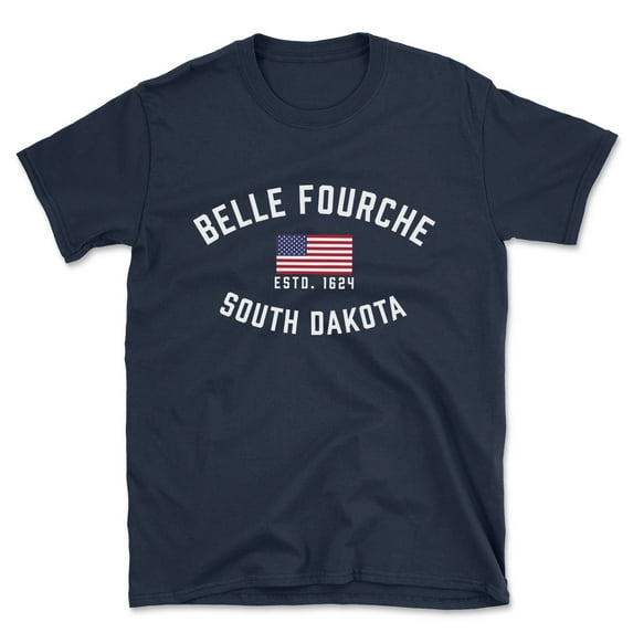 Belle Fourche South Dakota Patriot Men's Cotton T-Shirt