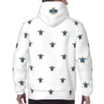 thumbnail image 7 of Wukai Hand Drawn Turtle Print Men Hoodies Fleece Sweatshirts Long Sleeve Sweaters Pullover Fall Outfits Winter Clothes-XX-Large, 7 of 7