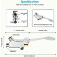 thumbnail image 2 of Polished chrome floor mounted foot pedal valve, 2 of 5