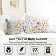 thumbnail image 3 of Colorful Body Pillow Cover 20x54 - Romantic Floral Design Long Pillow Case with Zipper - Soft Breathable Maternity Pillowcase - Full Body Pillow Protector - Aesthetic Bed Pillow Cover, 3 of 7