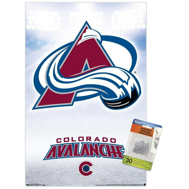 NHL Colorado Avalanche - Logo 17 Wall Poster, 22.375" x 34" Framed