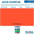 thumbnail image 2 of PINTURA VINILICA ACUA COVER COLOR NARANJA MATE ACUARIO CUBETA, 2 of 5