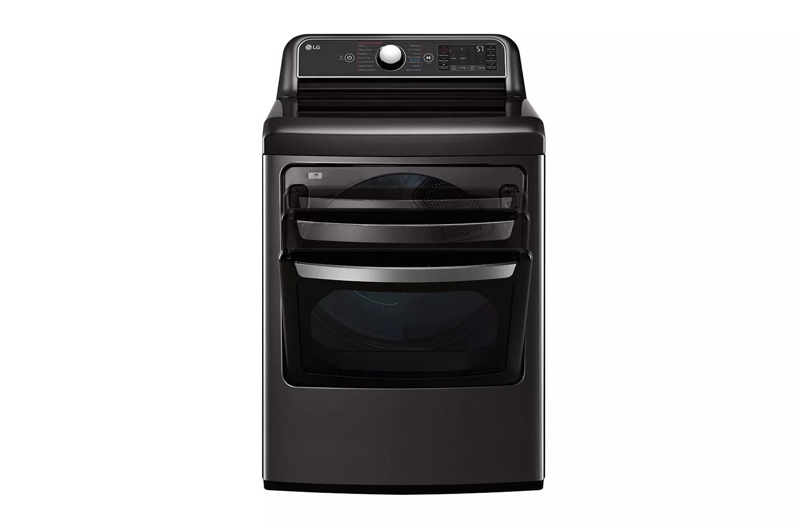 LG DLEX7900BE 7.3 Cu. Ft. Smart Wi-Fi Enabled Electric Dryer with TurboSteam - Black Steel - image 3 of 5
