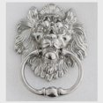 thumbnail image 4 of Jinsinto Lion Head Knocker With Screws, Large Silver Lion For Front Doors & Main Porches Accessories(1pcs), 4 of 5