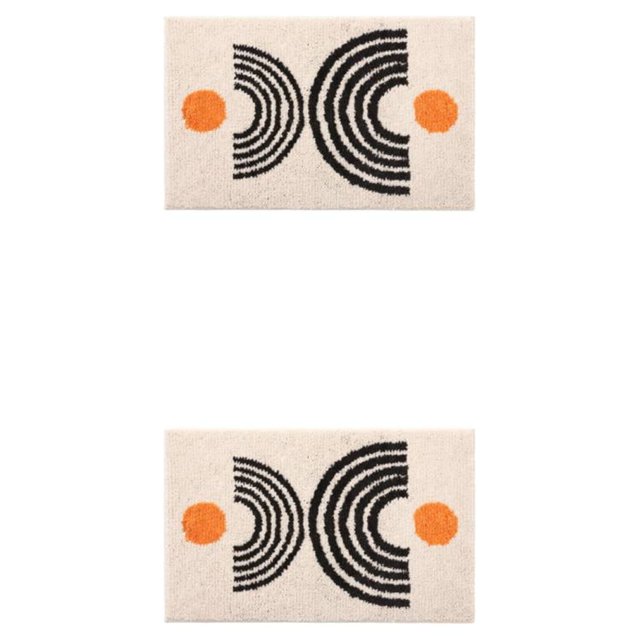 Cateissary Alfombra de textura Fuerte absorción de agua Sin daños en el piso Buena sensación de paso seguro Absorbente Beige 40x60cm Beige 40x60cm 2Conjunto