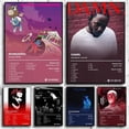 thumbnail image 2 of Póster de arte de pared de rap pop moderno, artista de hip hop, Bad Bunny, Kanye West, pintura en lienzo en HD, portada de álbum de música, decoración del hogar, regalo, 2 of 5
