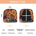 thumbnail image 3 of Pioneer Flower Floral Print Pattern Seat Covers for Dining Room Chairs Set Of 4,Stretch Printed Washable Chair Seat Cover with Elastic Ties and Button,Removable Waterproof Couch Cushion Covers, 3 of 6