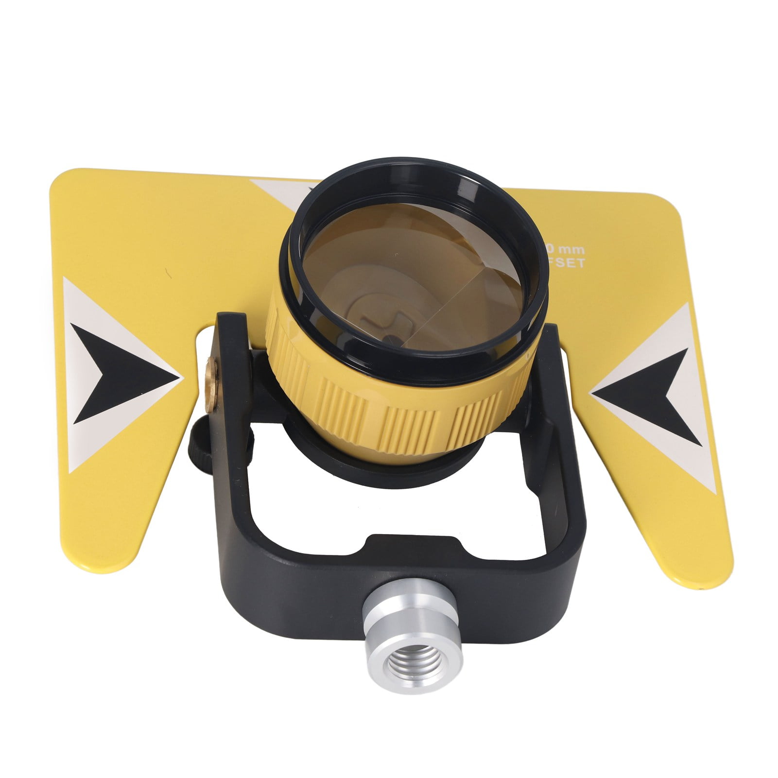 Single Tilt Prism, Optical Glass Yellow ABS Surveying Prism 5/8in