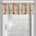 thumbnail image 4 of Ambesonne Floral Valance & Curtain, Minimalist Floral Garden Art, 55"x45", Eggshell Coral and Beige, 4 of 7