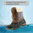 thumbnail image 2 of Bocca Women's Insulated Snow Boots Brown Mid-calf Winter Boots Lace-up 6M, 2 of 7