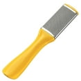 thumbnail image 2 of Soidarity Lima para pies, eliminación de callos de piel muerta de acero inoxidable, raspador de mango de plástico, belleza de pedicura portátil Cuidado de los pies Amarillo Soidarity CE000537-02, 2 of 6