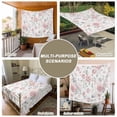 thumbnail image 6 of Pink Rose Tapestry for Bedroom Wall Hanging Tapestry, Modern Simple Romantic Flowers Floral Leaves Ceiling Backdrop Tapestries Poster Blanket Wall Decor for Teens Room Living Room Dorm 59" x 79", 6 of 8