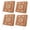 Orange, variant on Outdoor Patio Cushion Covers 2 Pack Burnt Orange Bohemia Patio Chair Cushion Covers with Ties and Zipper Tribal Vintage Boho Waterproof Outdoor Seat Cushion Covers for Patio Furniture 20"x18"