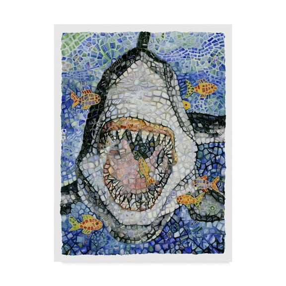 Trademark Fine Art 'Great White Centered' Canvas Art by Charlsie Kelly