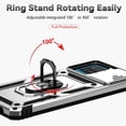 thumbnail image 4 of Estuche GANGXUN para Samsung Galaxy A12, soporte giratorio 360°, estilo mecánico y magnético, 4 of 5