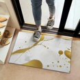 thumbnail image 2 of White Gold Marble Pattern Door Rugs,Washable Non Slip Door Mats Indoor,Decorative Door Mats,Entry Mat Indoor for Entrance,Bedroom,Kitchen,Bathroom,16"x24", 2 of 6