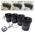 thumbnail image 3 of 4 Bucket 5 Gal DWC Hydroponic Grow System w/ Top Drip Kit Planter + Air Pump 15W, 3 of 22