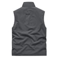 thumbnail image 3 of Wdfiry Men's Fishing Vests Clearance Men's Thin Sports Multi-bag Casual Quick-drying Loose Vest Mountaineering Tooling Outdoor Vest Jackets, 3 of 8