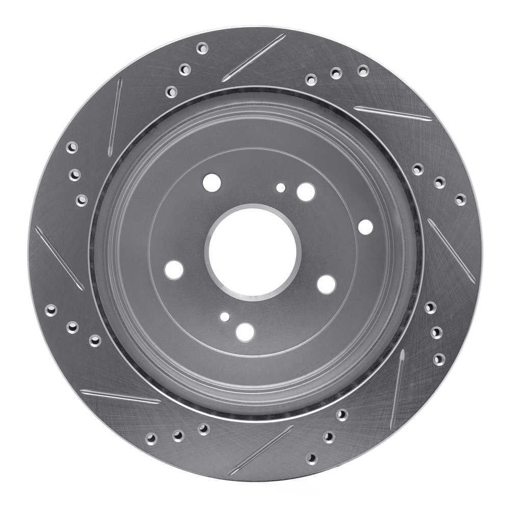 Dynamic Friction Company 631-01015R DFC Brake Rotor - Drilled And Slotted - Silver