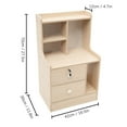 thumbnail image 2 of Modern Wood Bedside Table Nightstand with Storage Drawer Bedside End Table Stand, 2 of 21