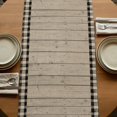 thumbnail image 5 of Table Runners 48 Inches Long Dress Scarves, Spring Flower Farmhouse Kitchen/Dining Table Runner, Short Coffee Tablerunners, Farmhouse Vintage Truck Black Plaid Wood Grain 13x48 Inch, 5 of 9