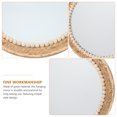 thumbnail image 4 of IFANLANDOR Macrame Mirror Handwoven Rope Khaki Glass Wall Decoration for Living Room 1Set, 4 of 8