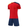 thumbnail image 5 of Boys Athletic Shorts Soccer Jersey Team Soccer Uniforms with Shorts Football Athletic for Out T Sports Red XS, 5 of 7