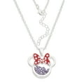 thumbnail image 4 of Minnie Mouse February Birthstone Silver Plated Shaker Pendant Necklace, 18+2 Extender, 4 of 5