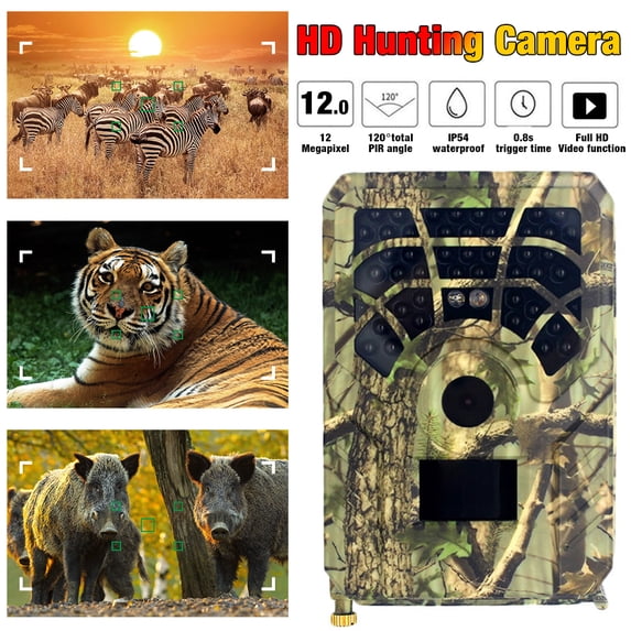 Trail Cameras Video for Hunting Wildlife and Home Security Night Vision
