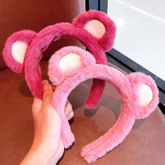 SmartBy Bear Ears Headband Halloween Christmas Cosplay Fluffy Hair Band Animal Ears Headwear Costume Accessory