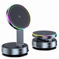 thumbnail image 1 of Cargador Magnético Plegable para Coche de 15 W, Inalámbrico, para Salpicadero, Soporte Magnético de Vacío de 360° para Teléfono, Compatible con Todos los Coches., 1 of 1