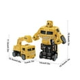 thumbnail image 3 of Children's Collision Deformation Robot Toy Car Boys' Simulation Inertias Engineering Mixing Excavator Kindergarten Gift, 3 of 6