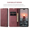 thumbnail image 2 of TECH CIRCLE for iPhone 16 Plus Wallet Case, PU Leather Flip Folio Case with Card Holders RFID Blocking Kickstand Shockproof TPU Inner Shell Phone Cover for Apple iPhone 16 Plus 6.7" 2024,Winered, 2 of 8