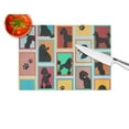 thumbnail image 3 of Lots of Black Standard Poodle Glass Cutting Board Large 12 in x 15 in, 3 of 4